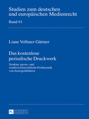 cover image of Das kostenlose periodische Druckwerk